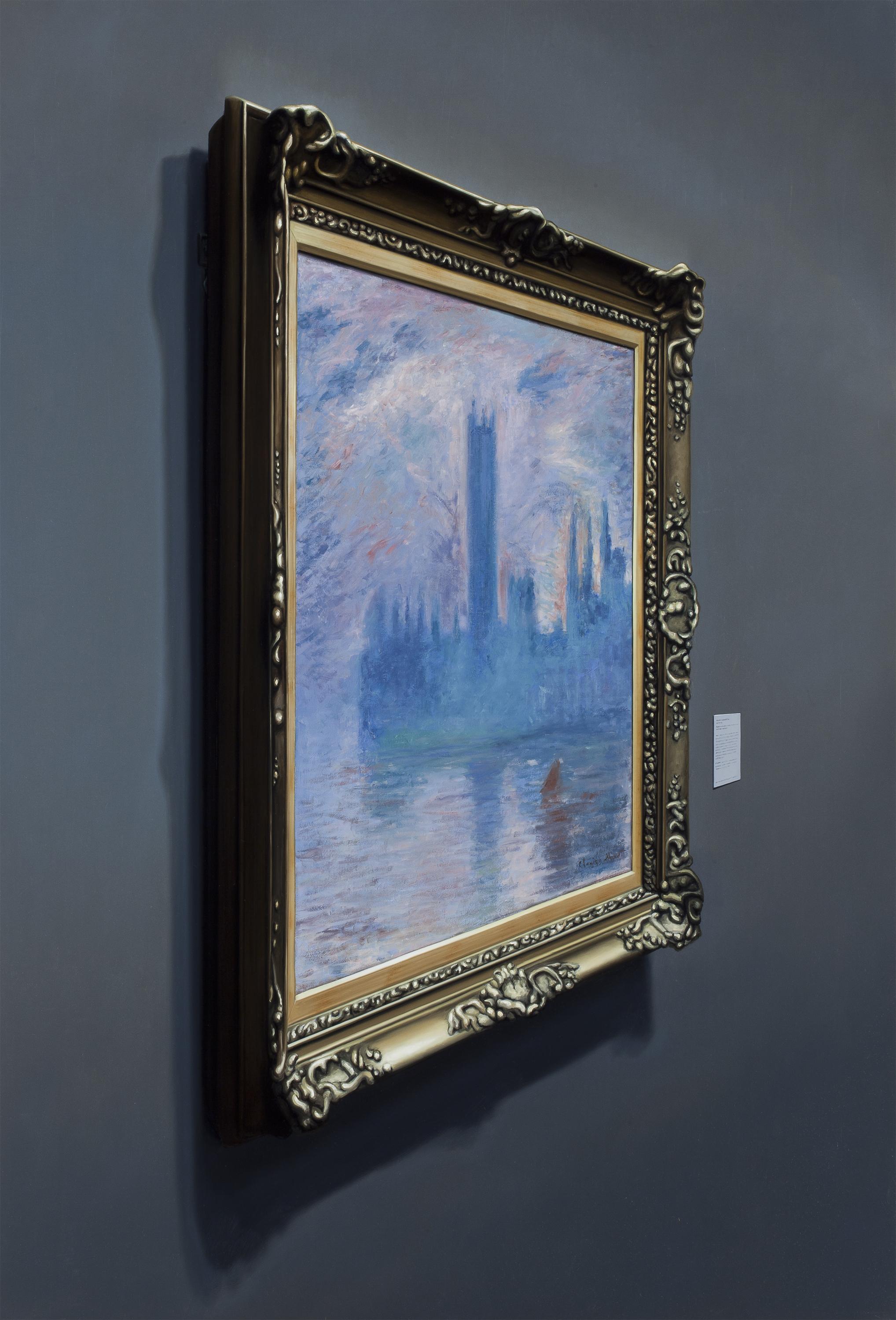 David Klamen Landscape Painting - Monet #3, Oil on Canvas Painting, 2012