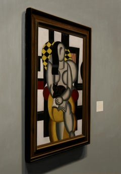 Untitled (Leger), Oil on Paper Painting, 2010