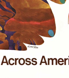 Original Southwest Amtrak vintage American travel by train vintage poster