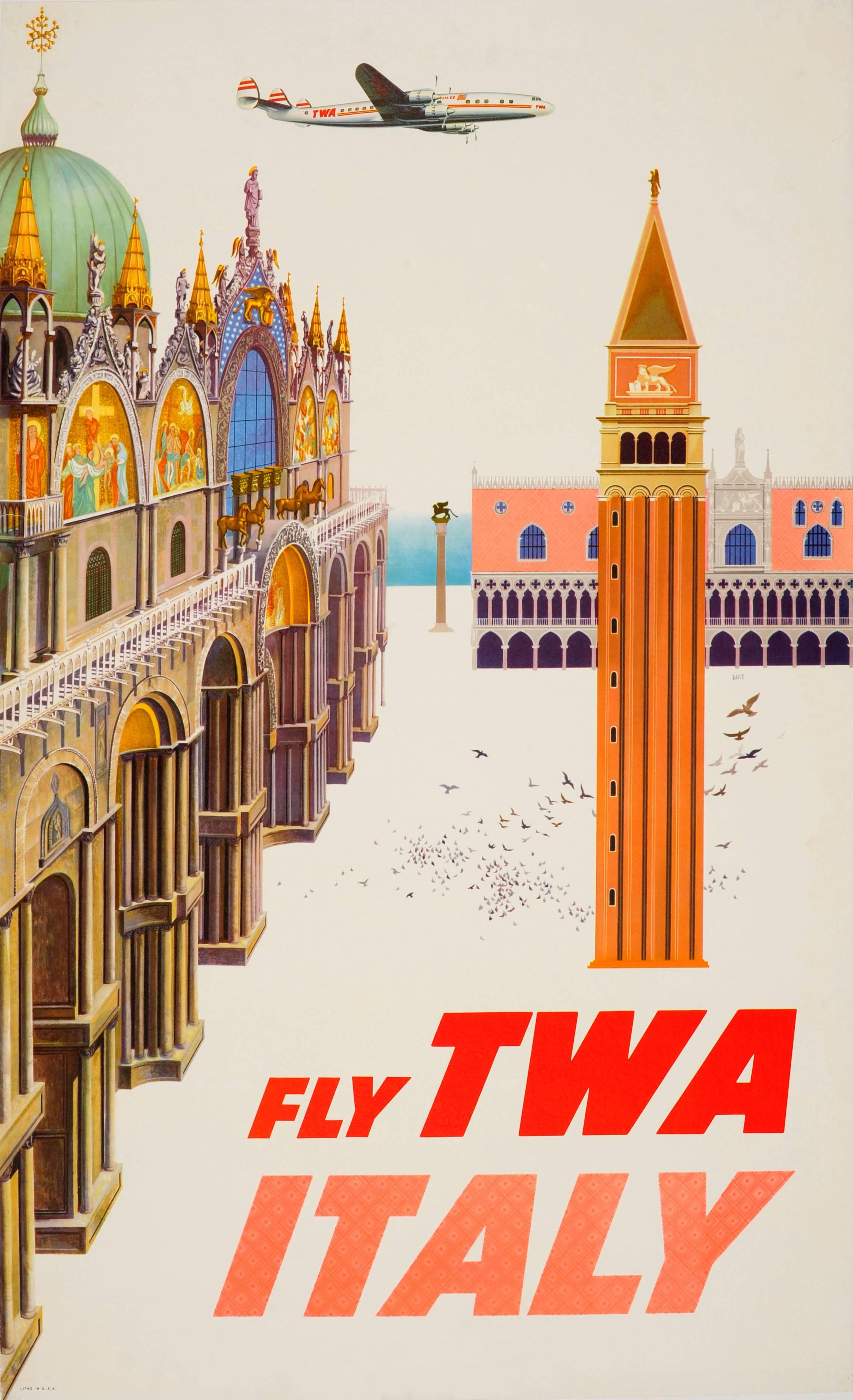 original twa travel posters