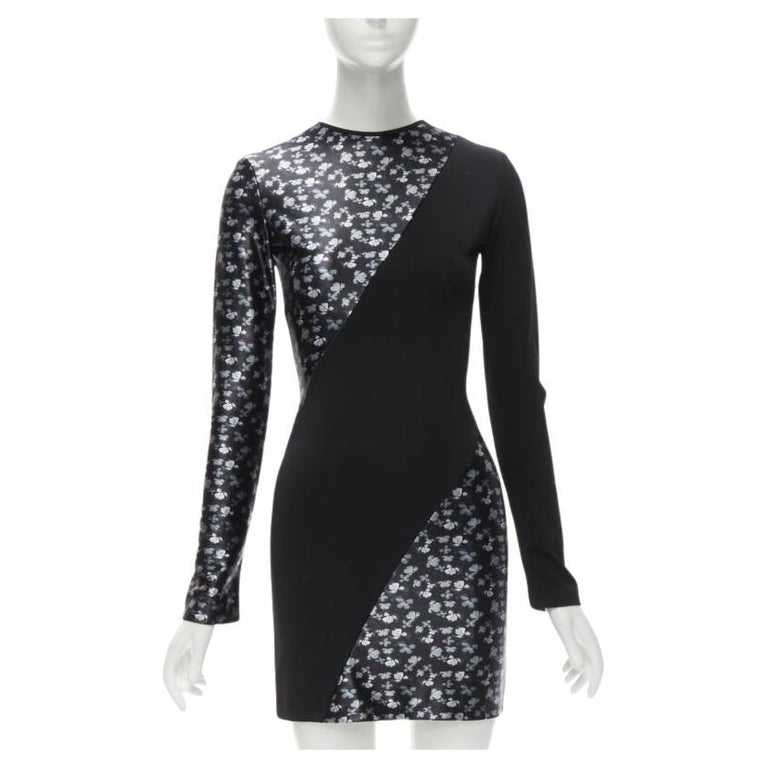knee length dresses for ladies David Koma black mini dress with cutout shoulder detail - BOPF