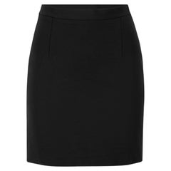 David Koma Black Tailored Mini Skirt Size S