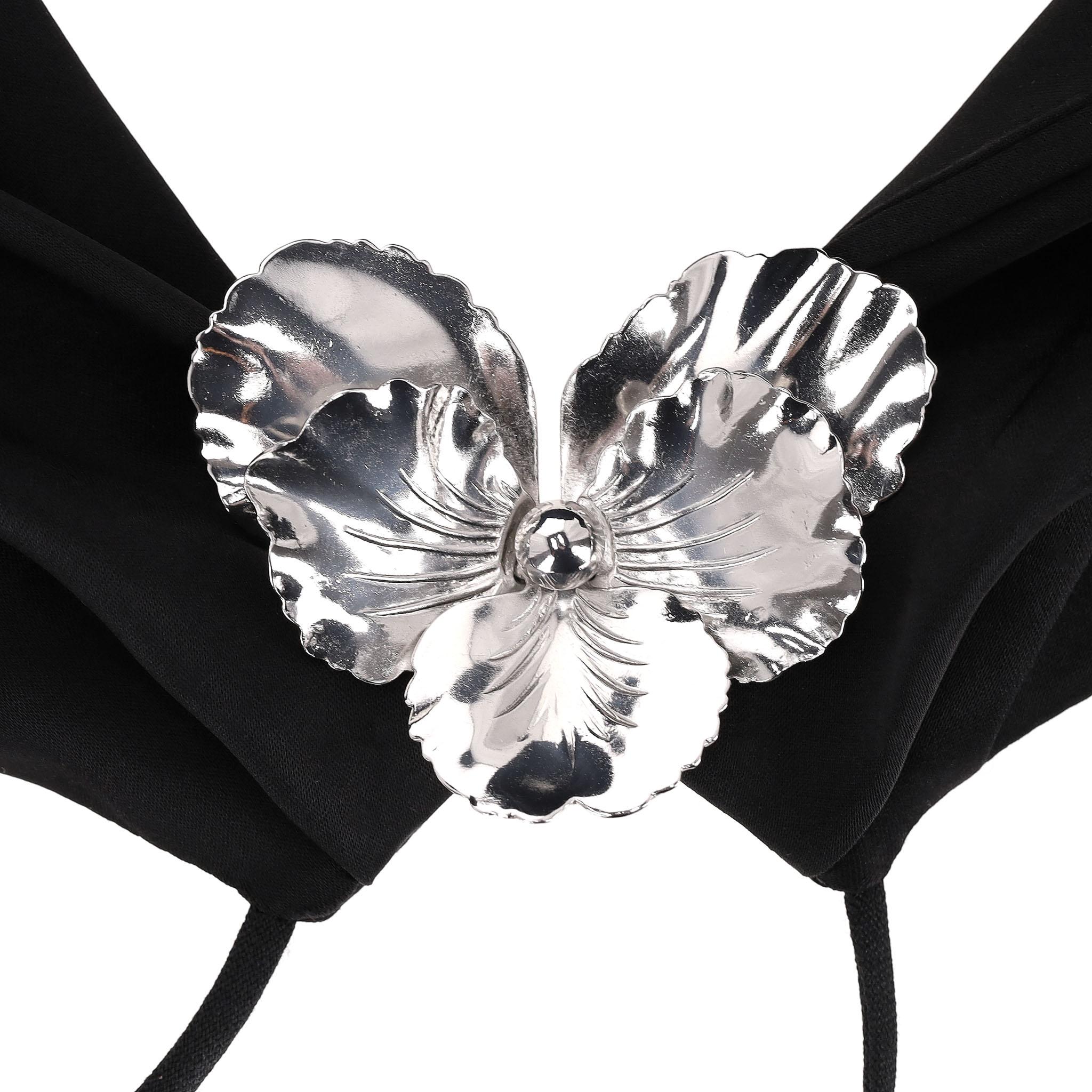 David Koma - Robe à col licou avec ornements et ceintures de fleurs Pour femmes en vente