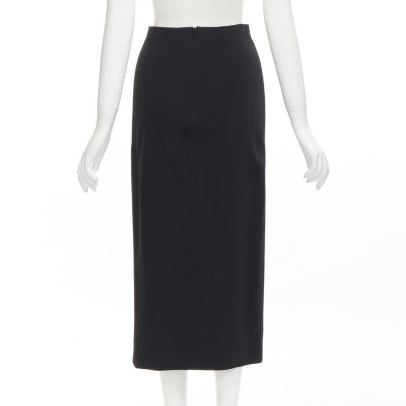DAVID KOMA silver sequins midriff crop top asymmetric high slit skirt set UK6 XS For Sale 4