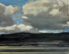 Ancram, Gray Ivory Clouds in Blue Sky, Brown Mountain, Field, Hills