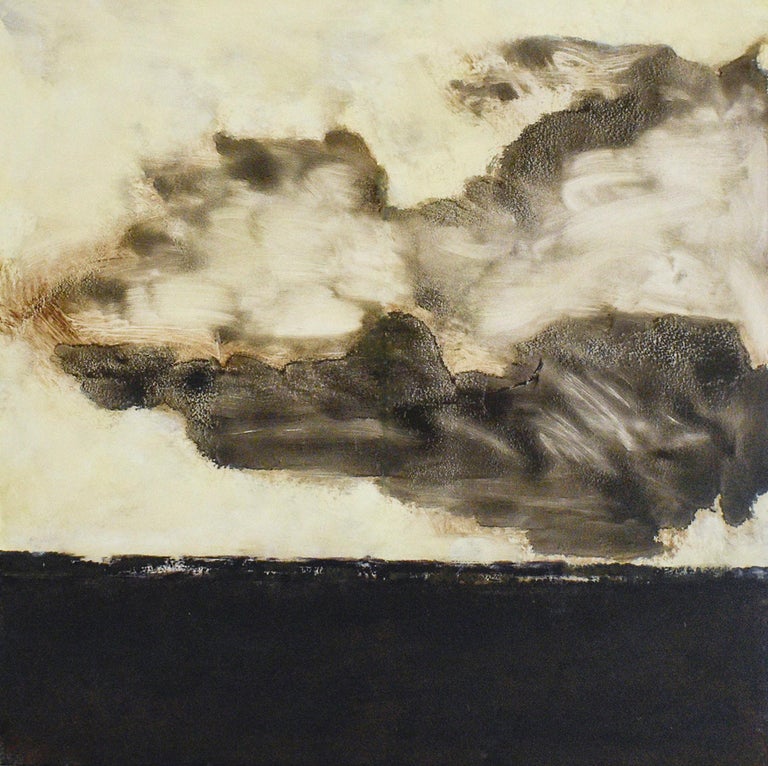 David Konigsberg Black Dirt Abstract Landscape Painting Of