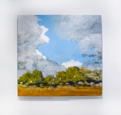 Clearing: Abstract Landscape of Country Field Under Blue Sky By D. Konigsberg