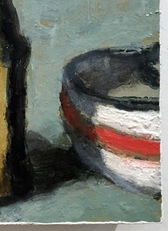 Countertop Vessels #2 (Charming Contemporary Still Life of Olive Oil Cruet)