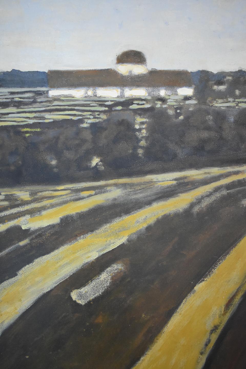 Fields and Distant Barn (Abstract Landscape of Country Farm by David Konigsberg) 4