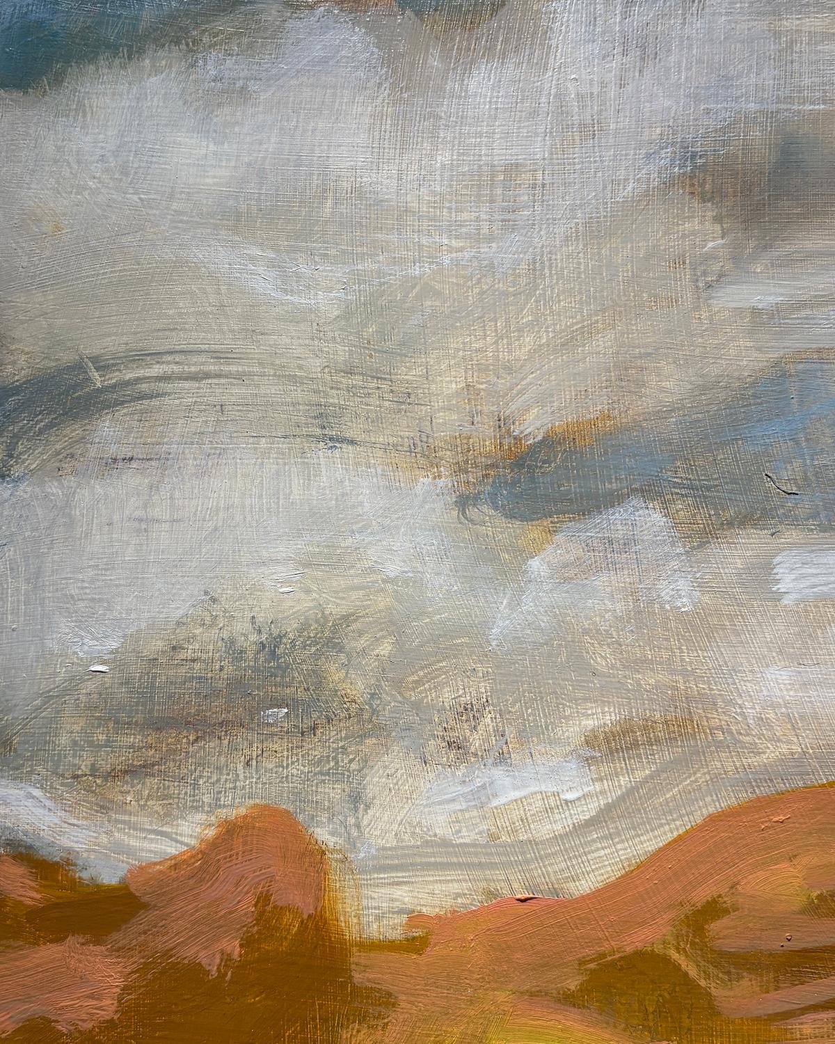 Teste di fiori (Paesaggio espressionista nei toni della terra) David Konigsberg
2025, olio su pannello, 24 x 32 pollici

Konigsberg è un realista concettuale che lavora attraverso i media e i generi pittorici per ritrarre spazi di transizione,
