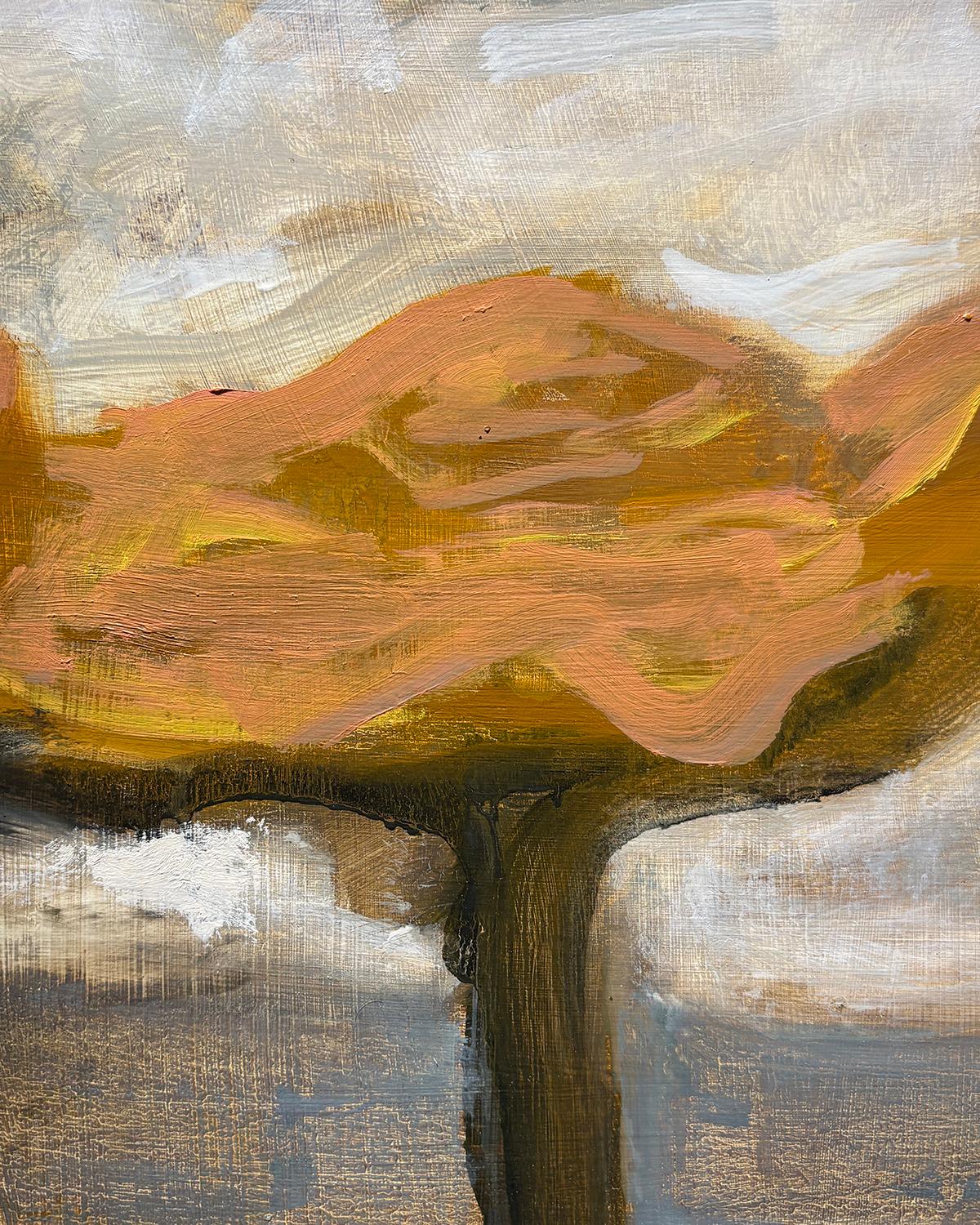 Teste di fiori (Paesaggio espressionista nei toni della terra) in vendita 3