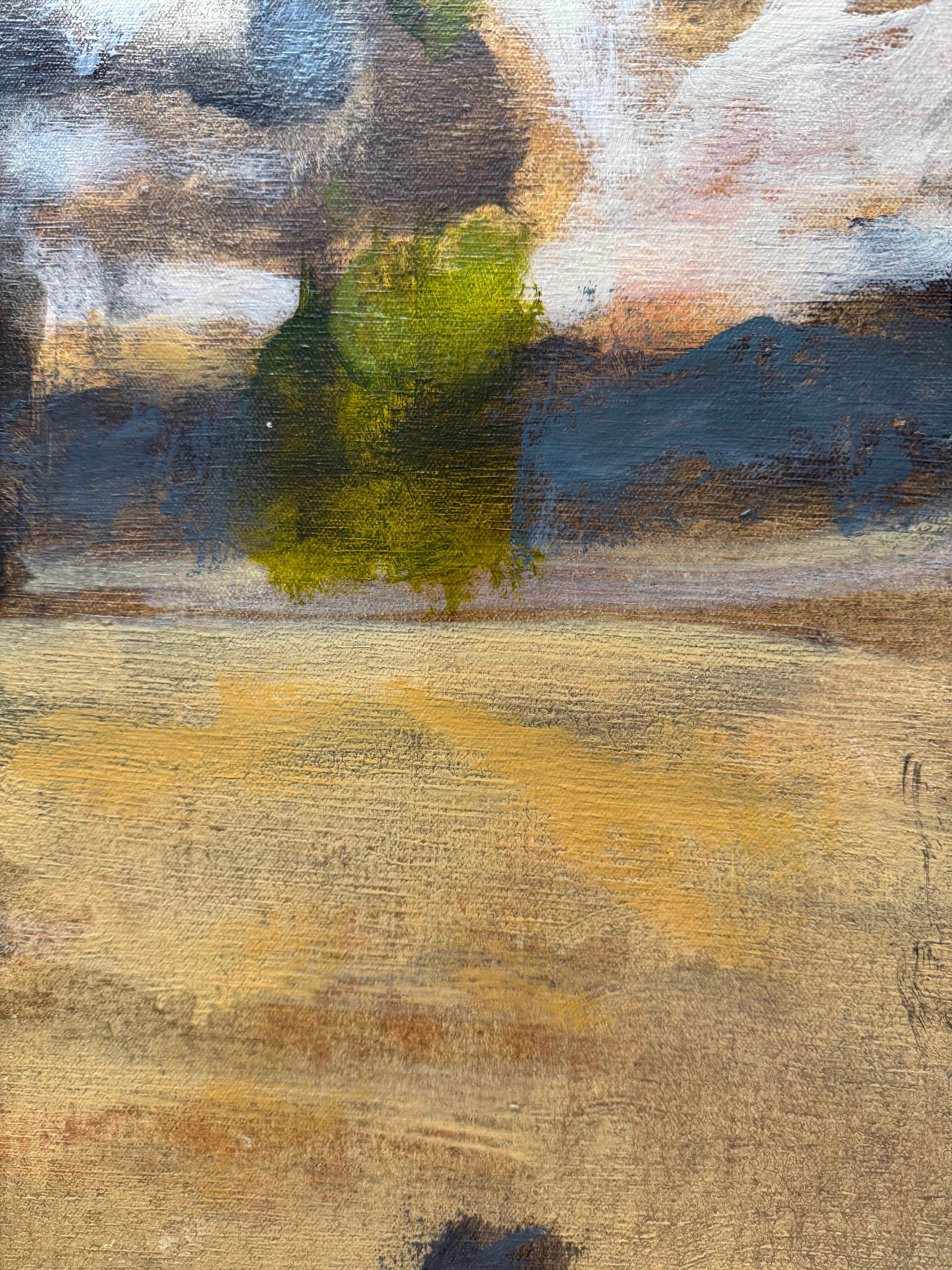 Midday Reel - Jumping Figures Golden Yellow Archways Landscape, 2025 For Sale 6