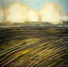 New Field (Landschaft mit flauschigen Wolken über einem weiten Feld)