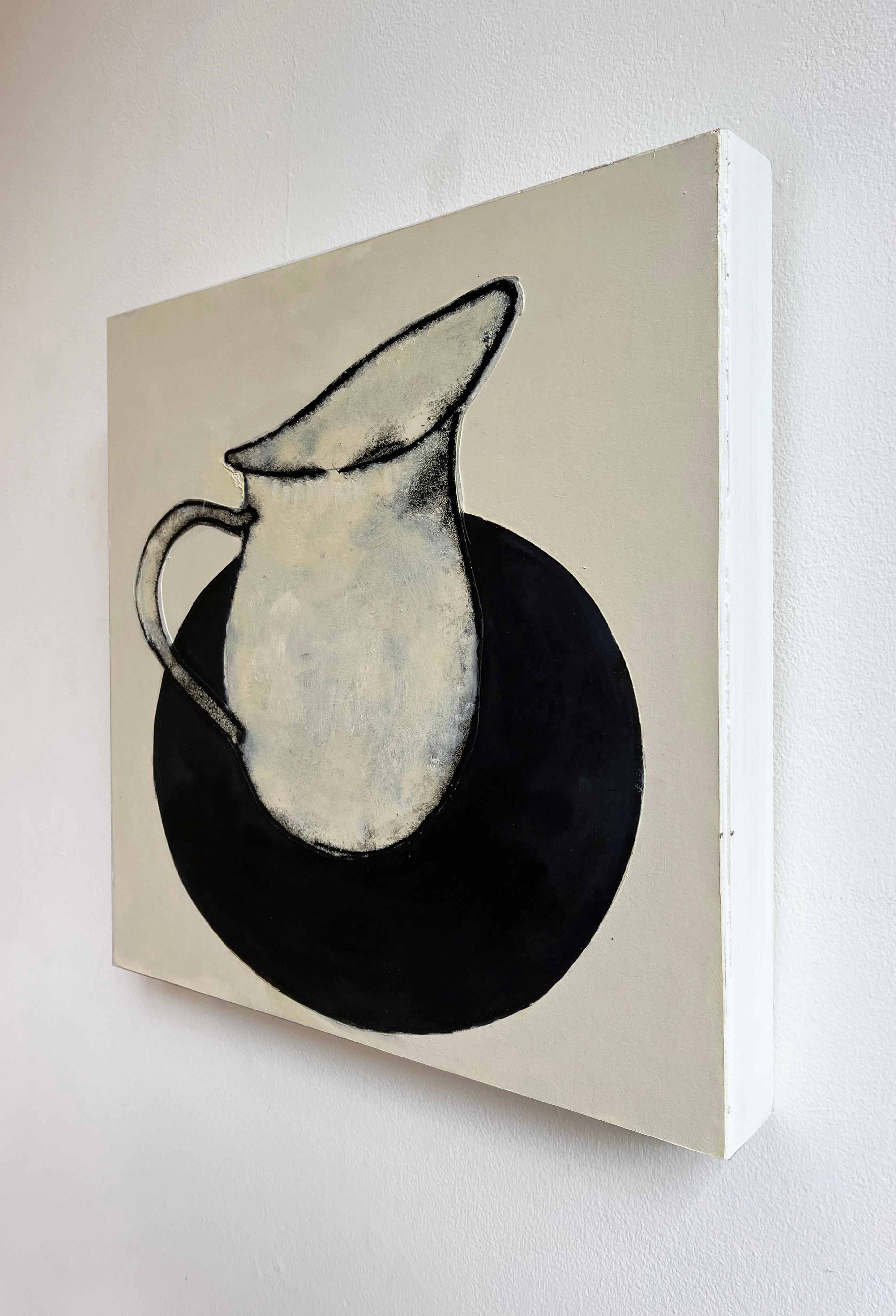 Pitcher (Contemporary Graphic Black & White Still Life Collage) For Sale 1