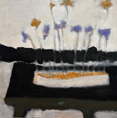 Reaching - Natura morta botanica contemporanea: fiori su un tavolo, 2026