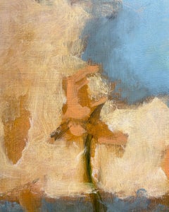 September (Expressionistische Land- und Himmelslandschaft aus Wolken und einem Blumenfeld)