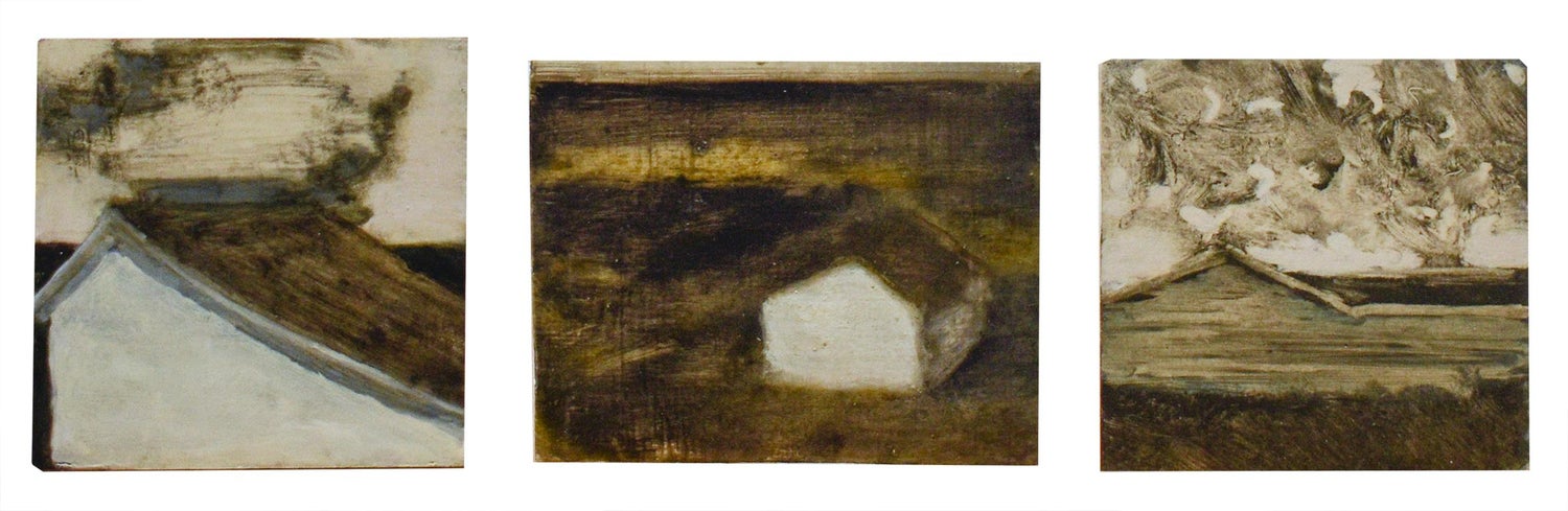 David Konigsberg Tiny House Triptych Three Contemporary