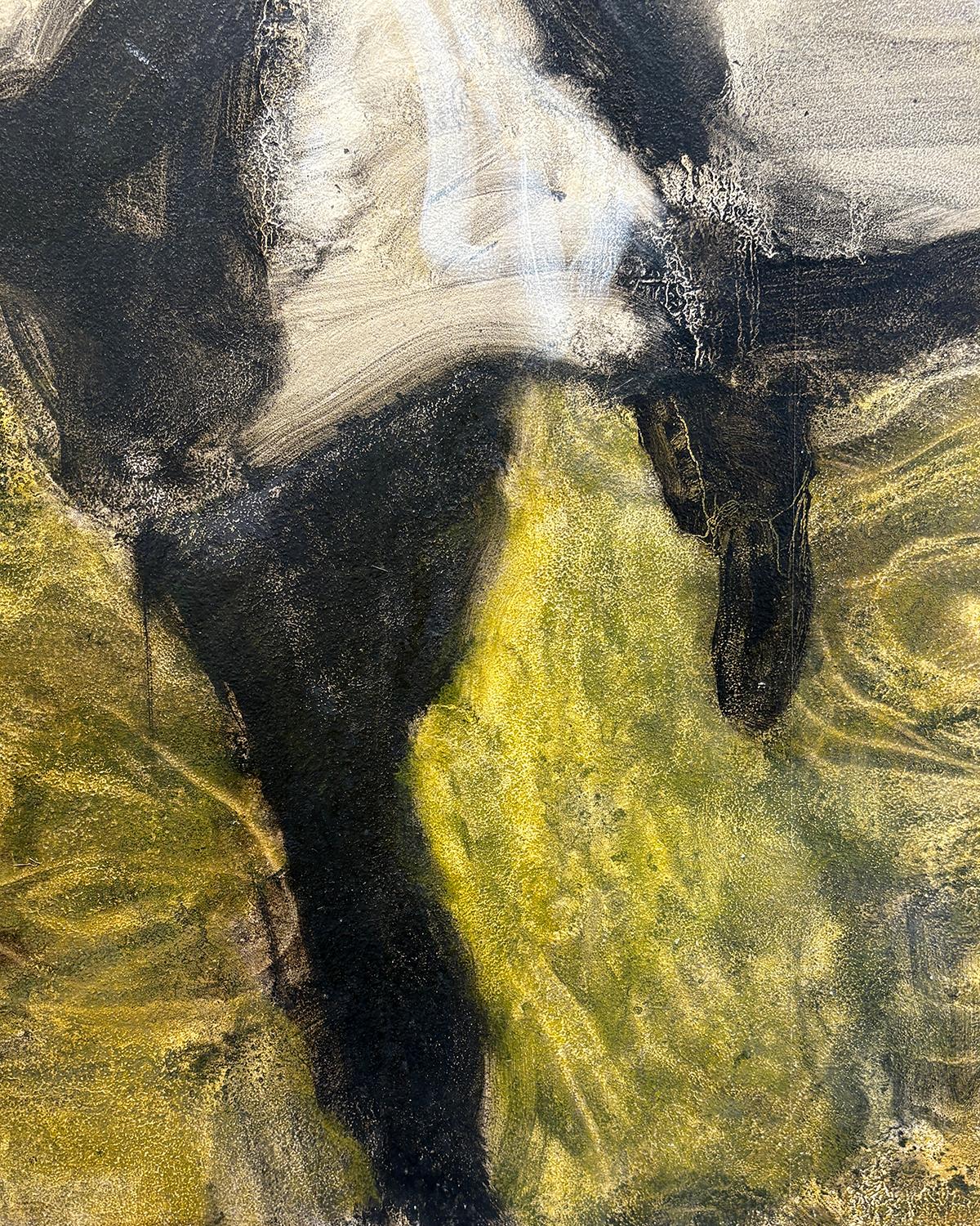Whirl Reflection (Whimsical Figurative Painting of Two Dancing Figures) in vendita 7