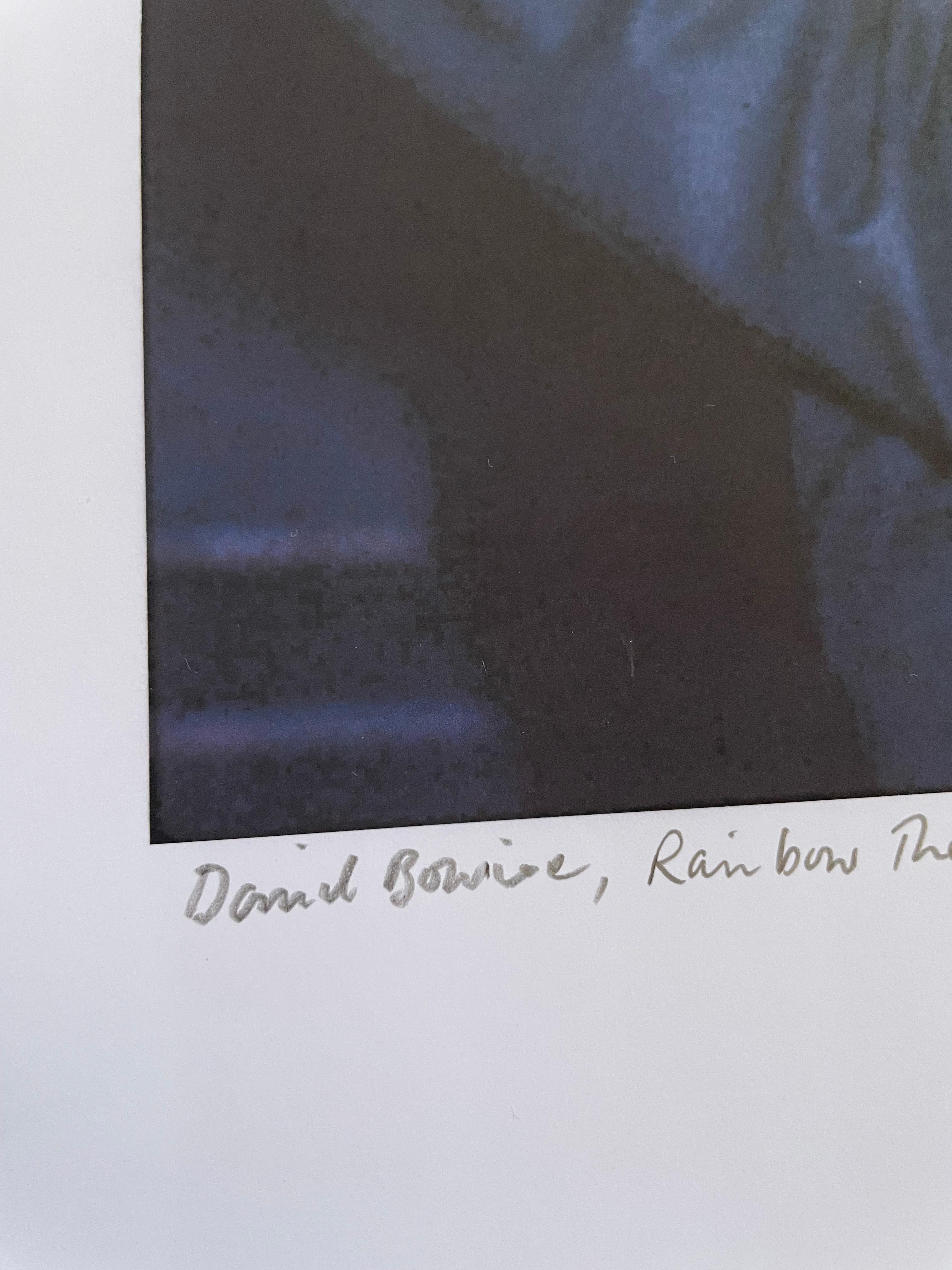 David Bowie au Rainbow Theatre 1989 pour présenter le Sound & Vision Tour 25x17 couleur en vente 6