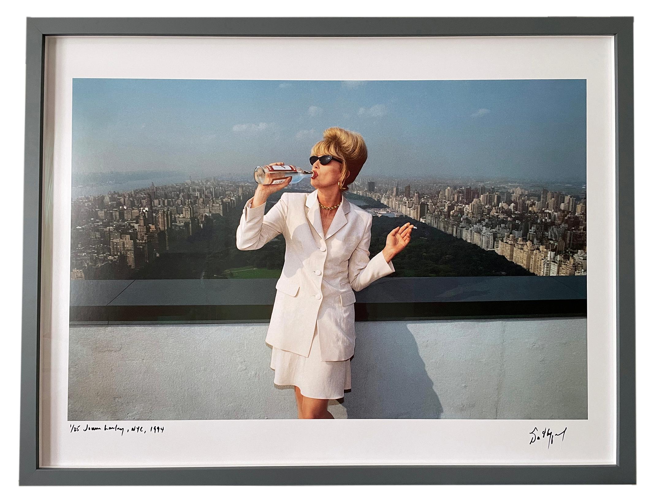 David Koppel Color Photograph - Joanna Lumley, Carnegie Tower, NYC, 1994