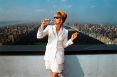 Joanna Lumley , Ab Fab, Carnegie Tower, NYC 1994 impresión en color de edición limitada