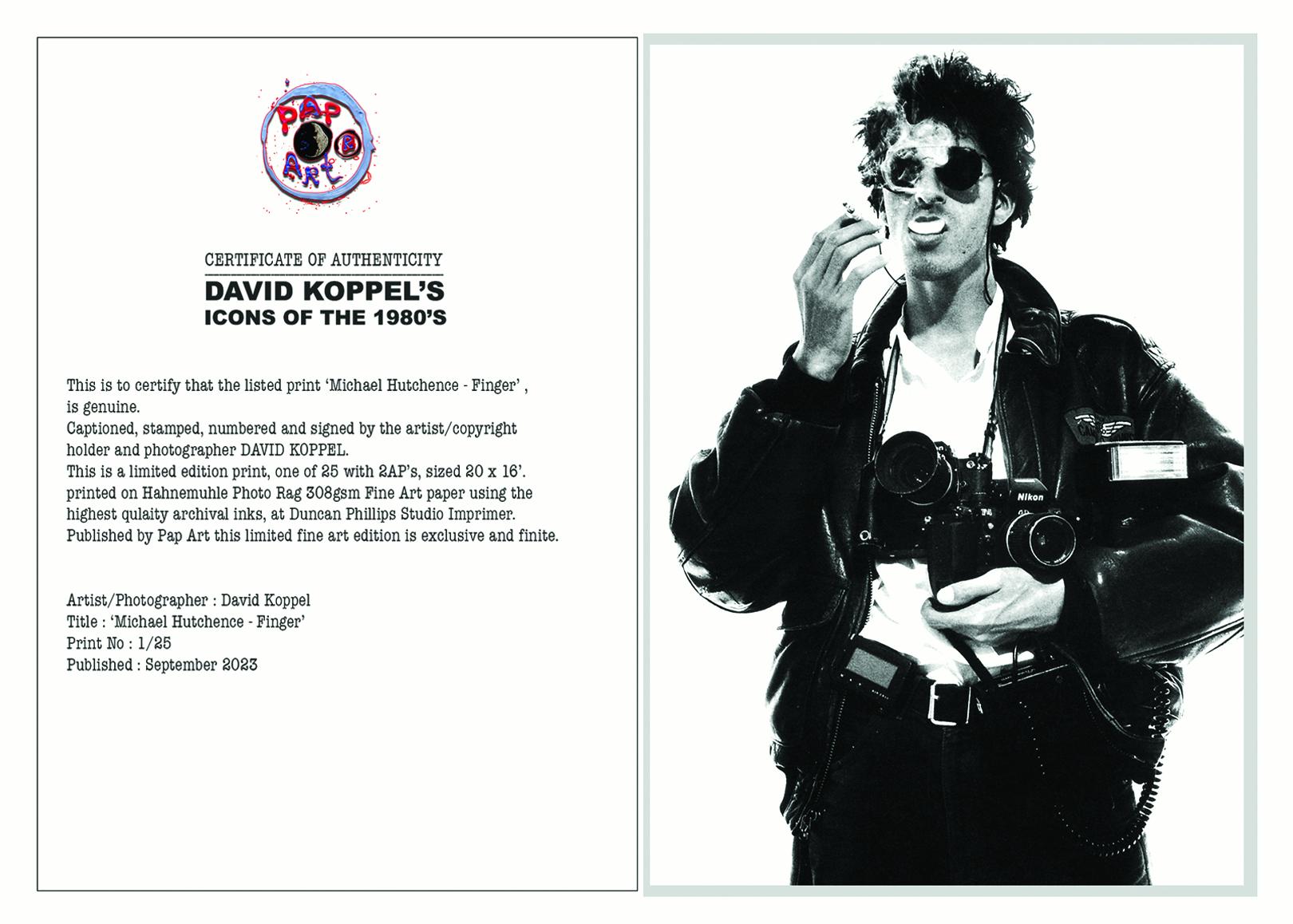 David Koppel served his photographic apprenticeship in the rough-and-tumble world of the Fleet Street paparazzi in 1980’s London when his skills captured the very essence of the Me Decade that gave birth to the celebrity culture of today.

Koppel’s