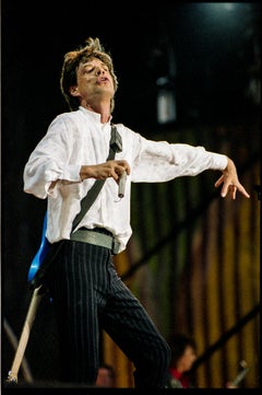 Mick Jagger en el escenario Rotterdam 1990 impresión en color de edición limitada