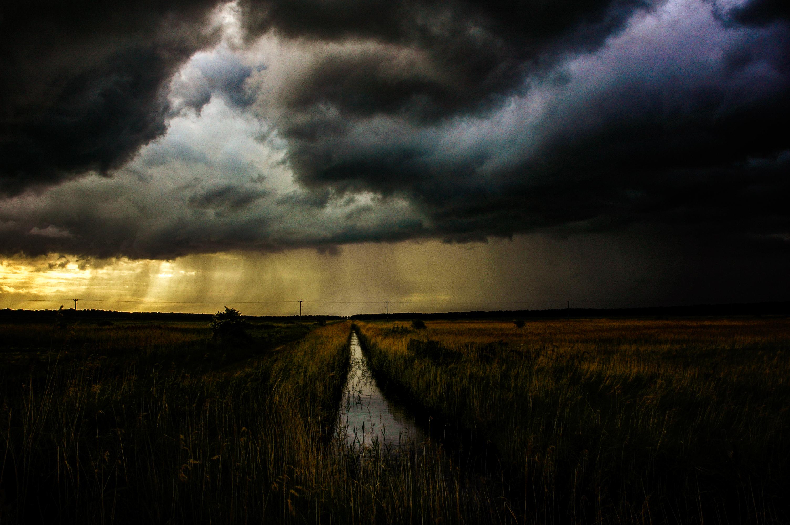 David Koppel Color Photograph - Rain Over Holkham