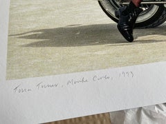 Tina Turner on Motorbike Monaco 35 x 24 colour print