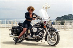 Vintage Tina Turner on Motorbike Monaco 35 x 24 colour print