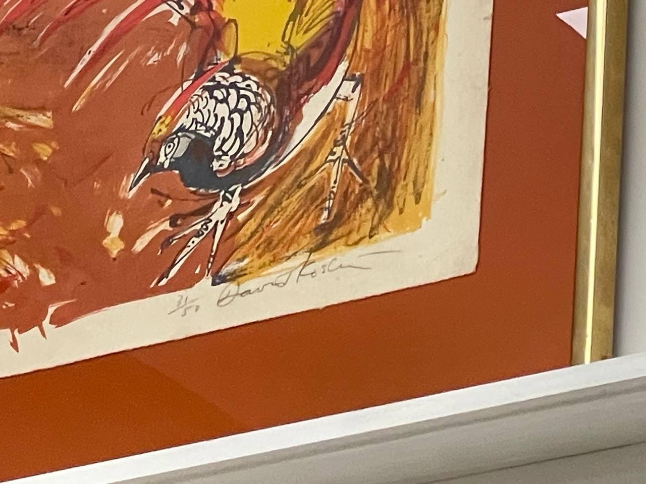 Golden Pheasant - Painting by David Koster