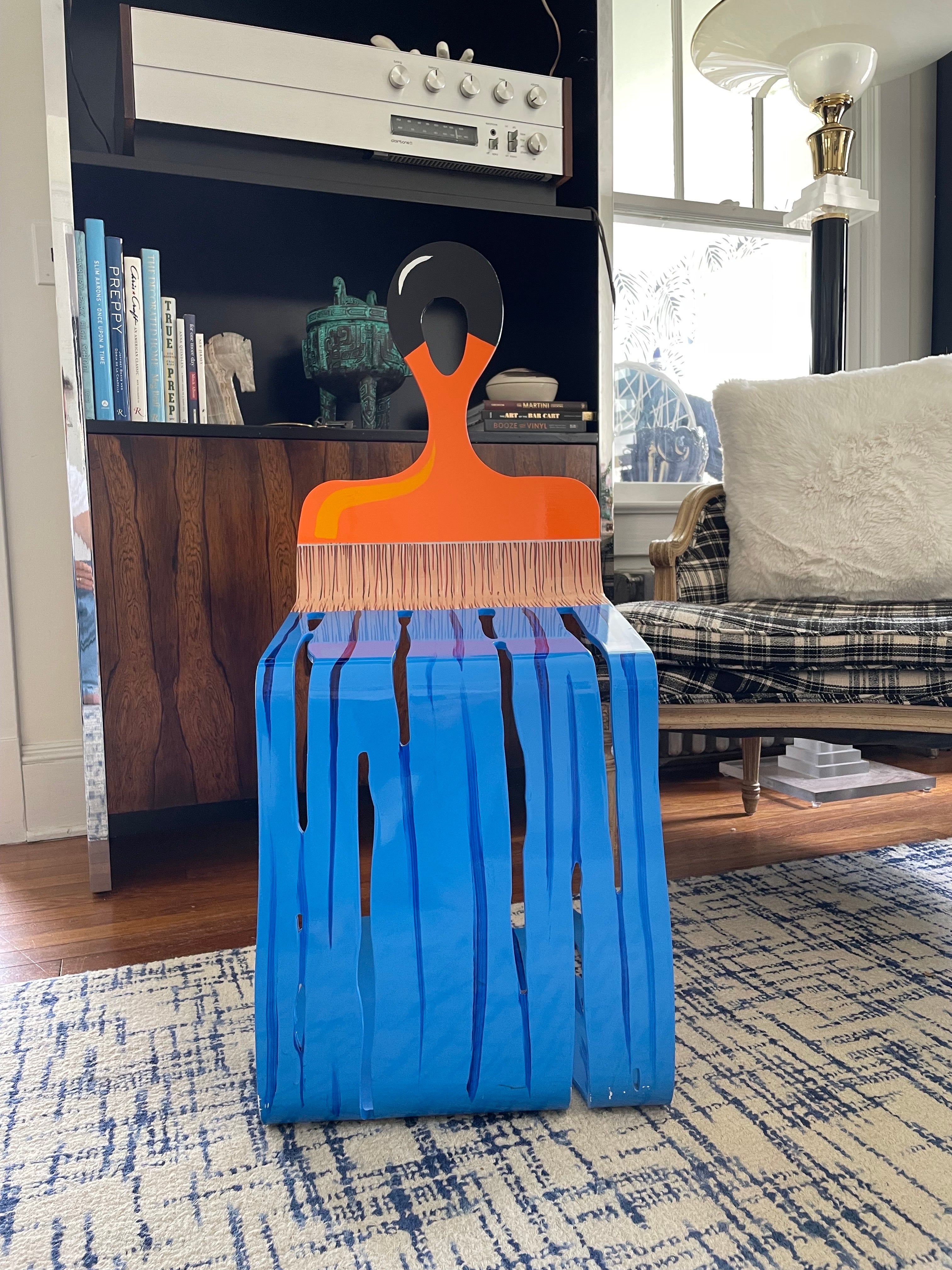 From David Kracov website

“Grab a Chair (Blue-Orang)