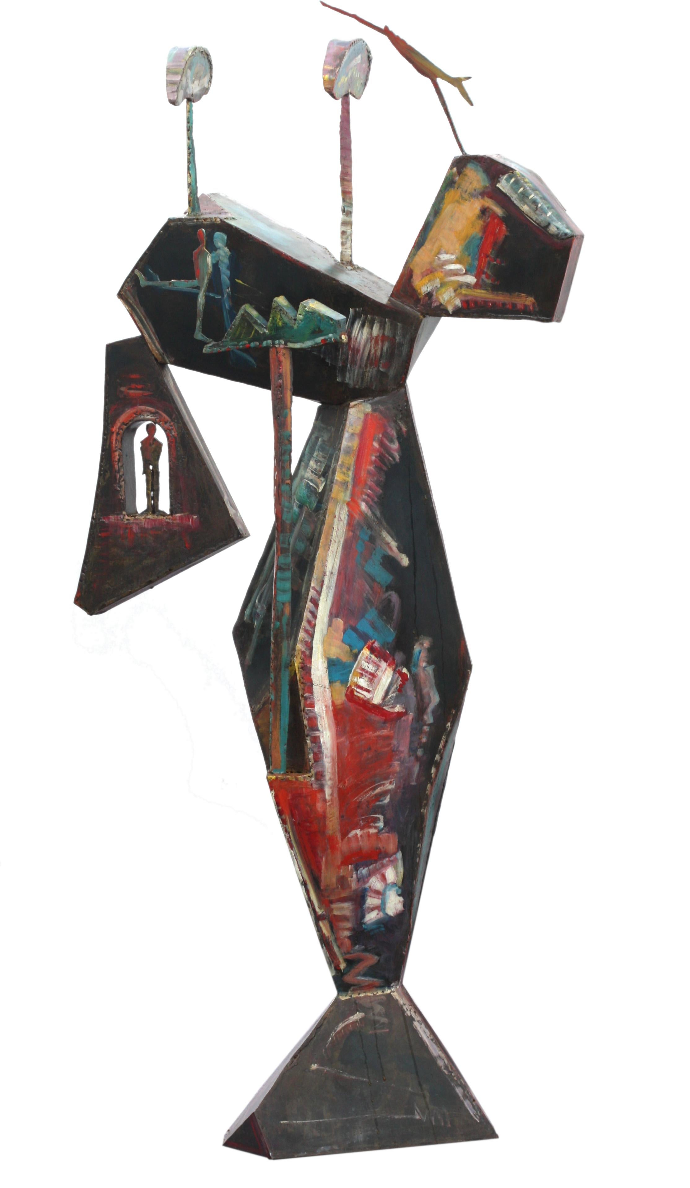 
David Kraisler, (americano, nato nel 1940)
Senza titolo astratto, 1985-1986, acciaio saldato dipinto, sembra non firmato
Altezza 76 pollici, larghezza 40 pollici, profondità 16 pollici.

Provenienza: Gallerie Elaine Horwitch, Scottsdale e Sedona,