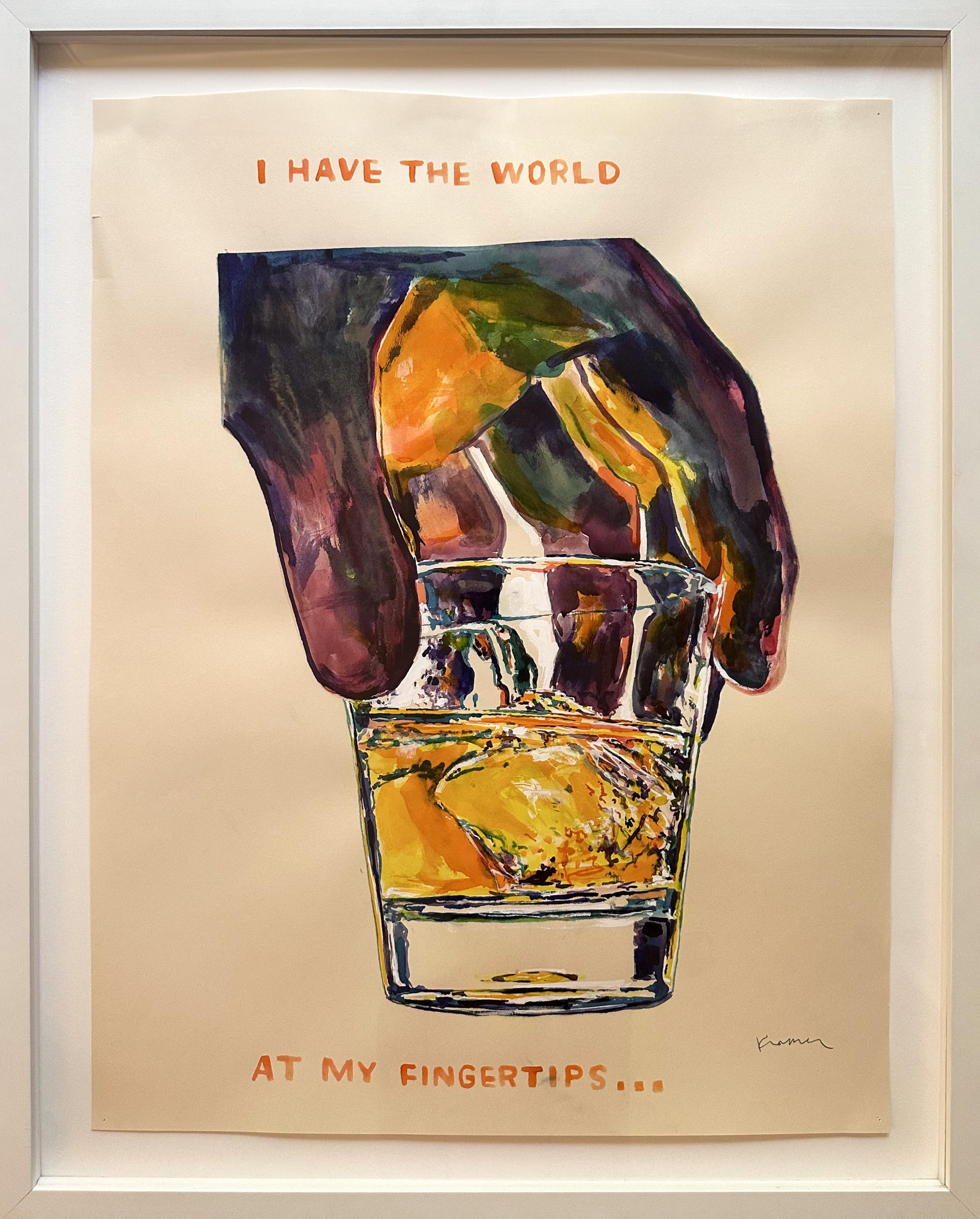 David Kramer Figurative Painting - At My Fingertips