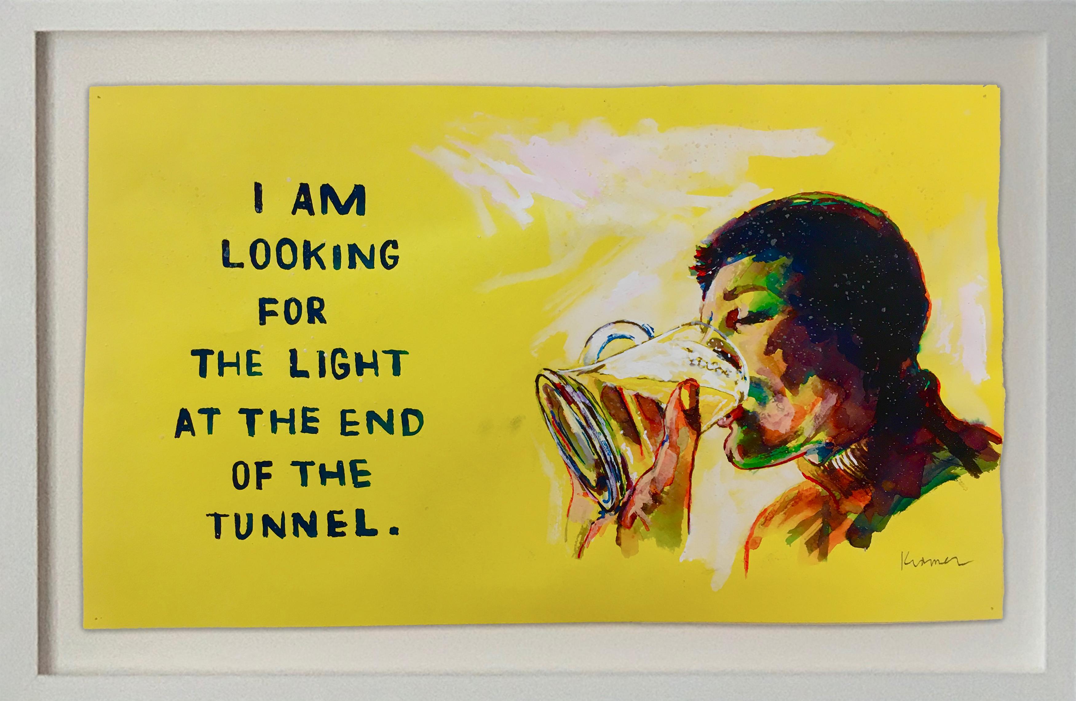 David Kramer Figurative Painting - End of the Tunnel