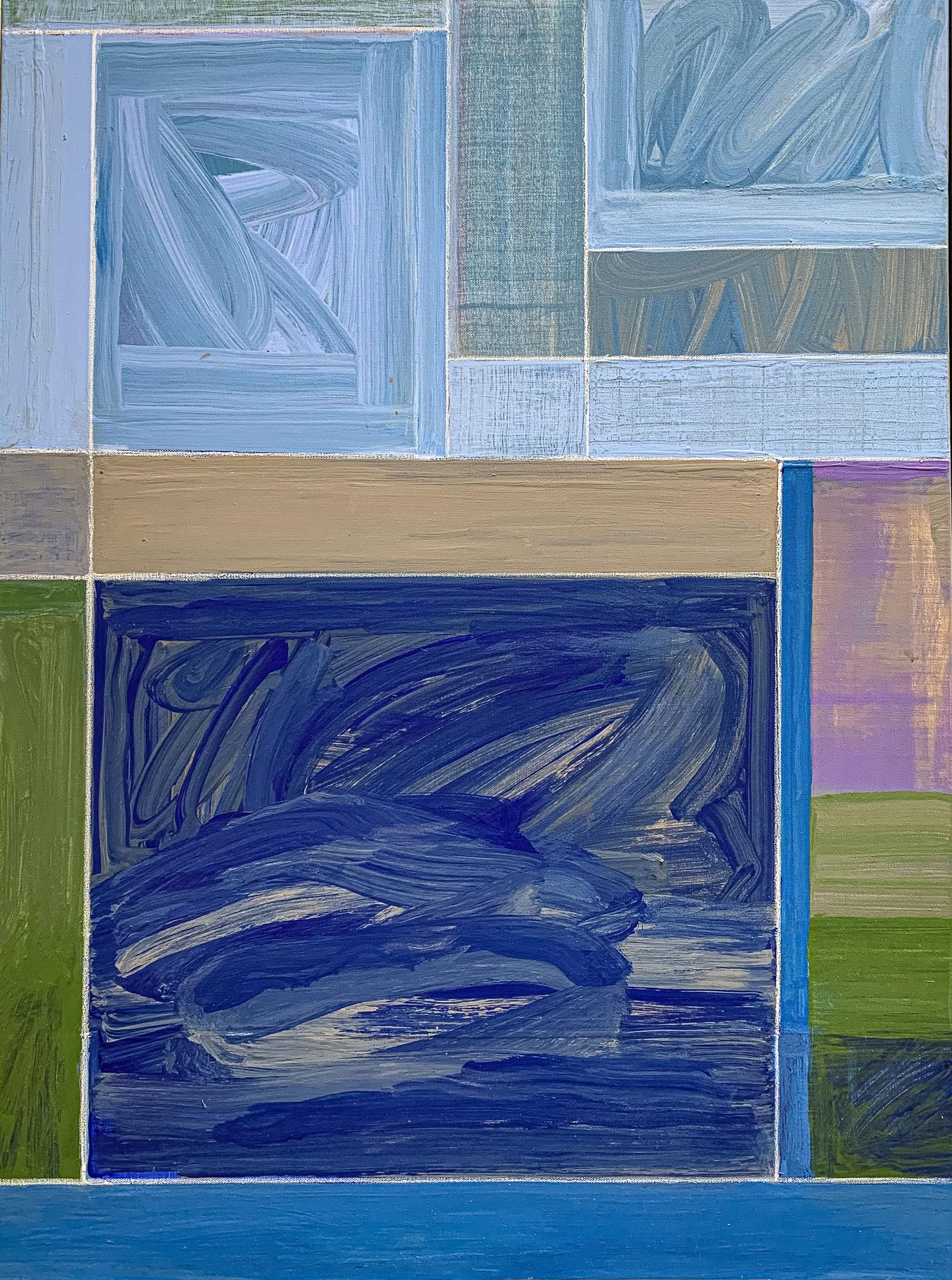 Peinture triptyqueAH 9-1 A_C en vente 8