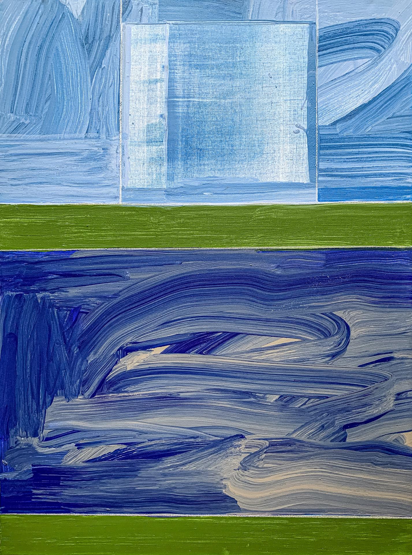 Peinture triptyqueAH 9-1 A_C en vente 1