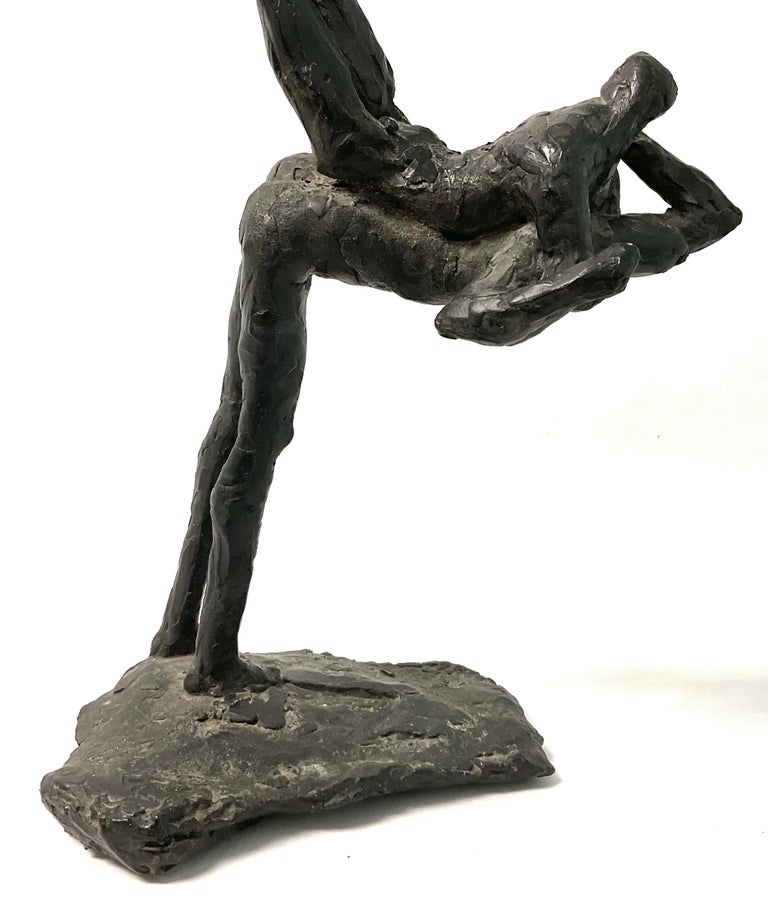 David L Deming Abstract Bronze Sculpture, Circa 1970’s In Good Condition For Sale In Ann Arbor, MI