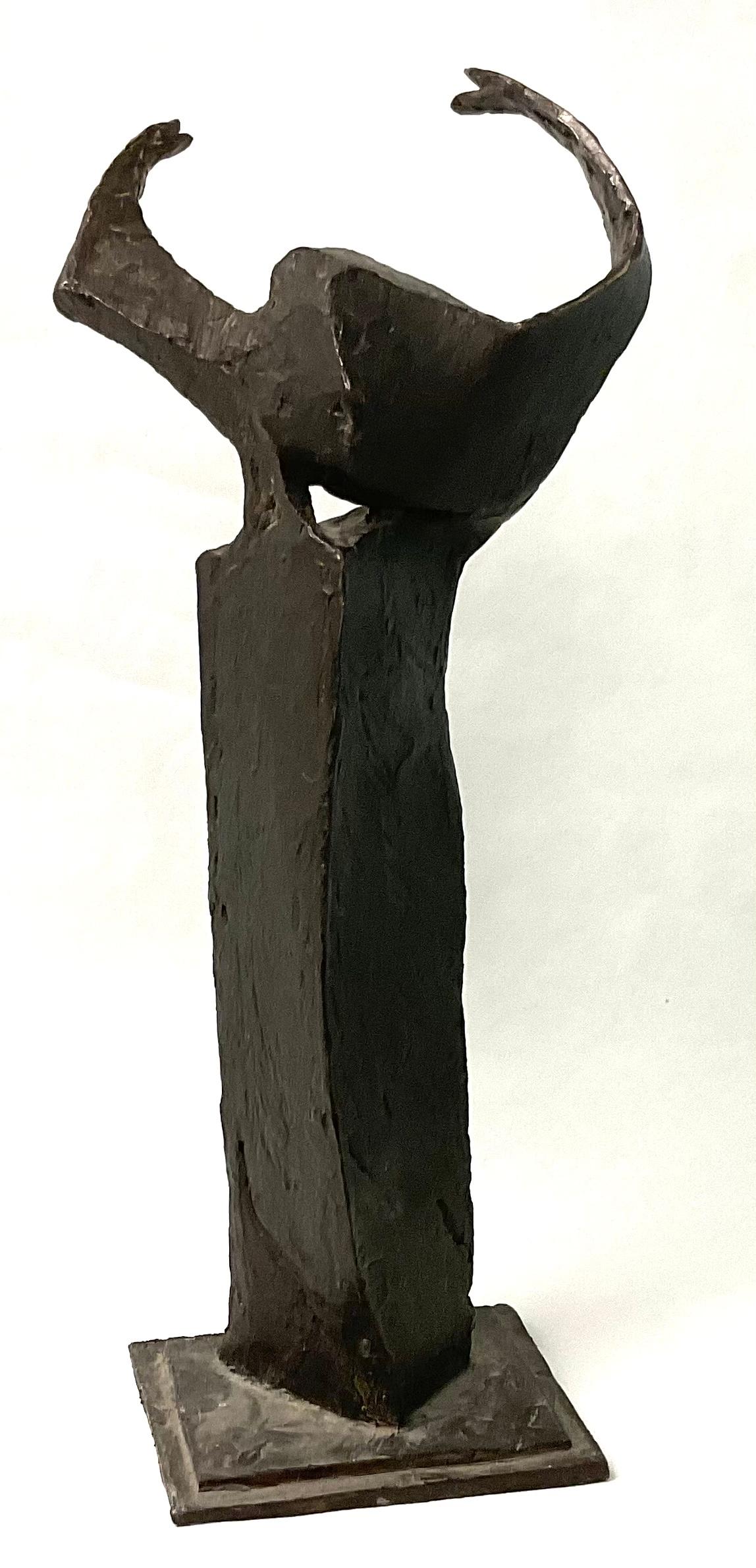Mid-Century Modern David L Deming Abstract Bronze Sculpture Mid Century Modern, 1970��’s 