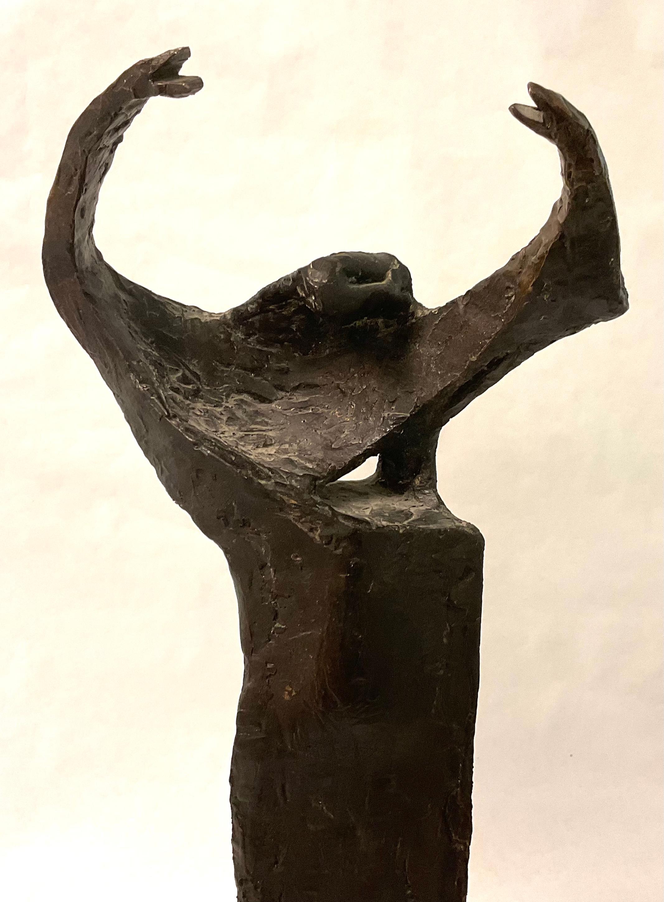 David L Deming Abstract Bronze Sculpture Mid Century Modern, 1970’s  In Good Condition In Ann Arbor, MI