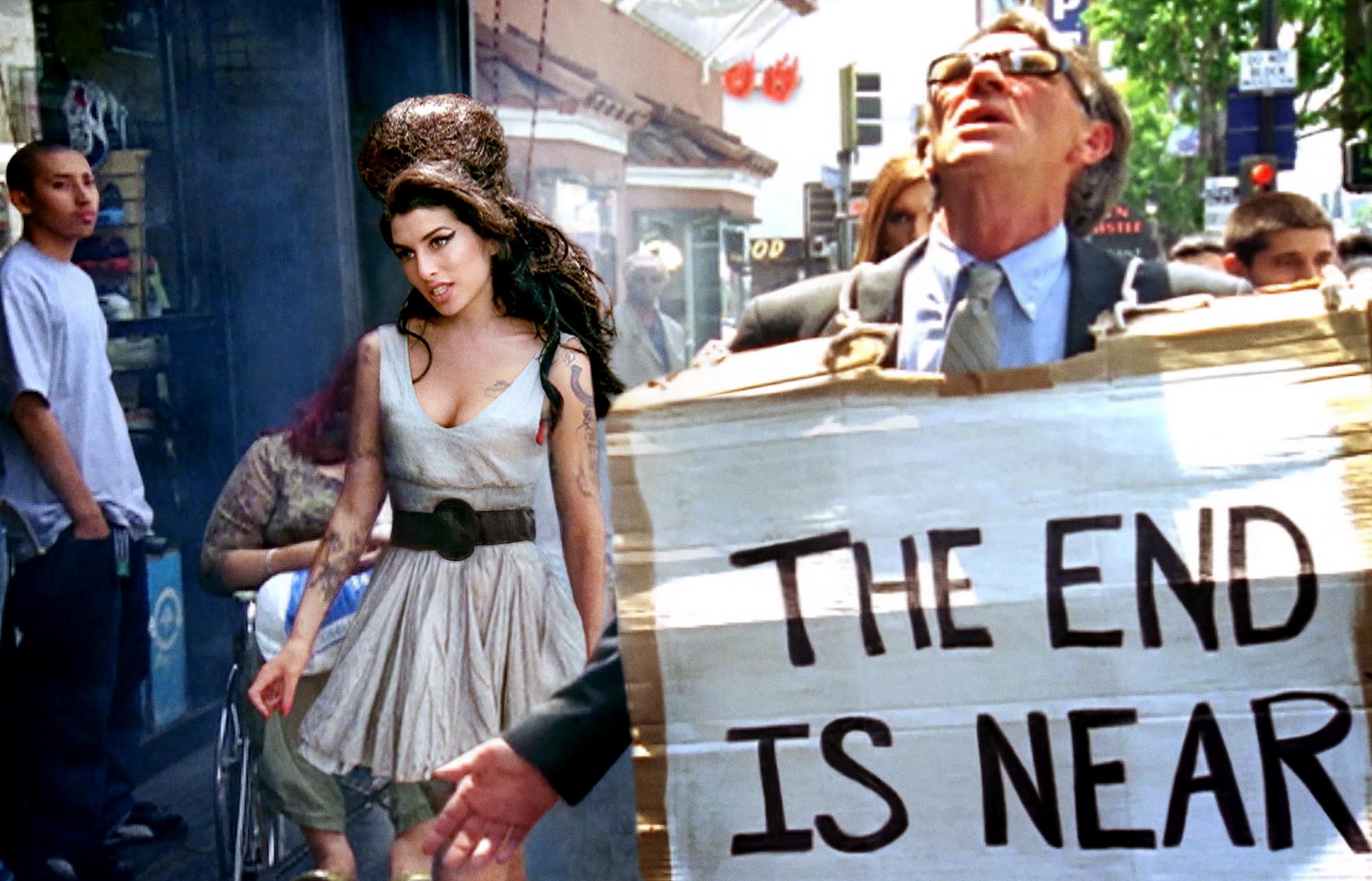 David LaChapelle Color Photograph - Amy Winehouse: Fallen Friend on the Walk of Stars