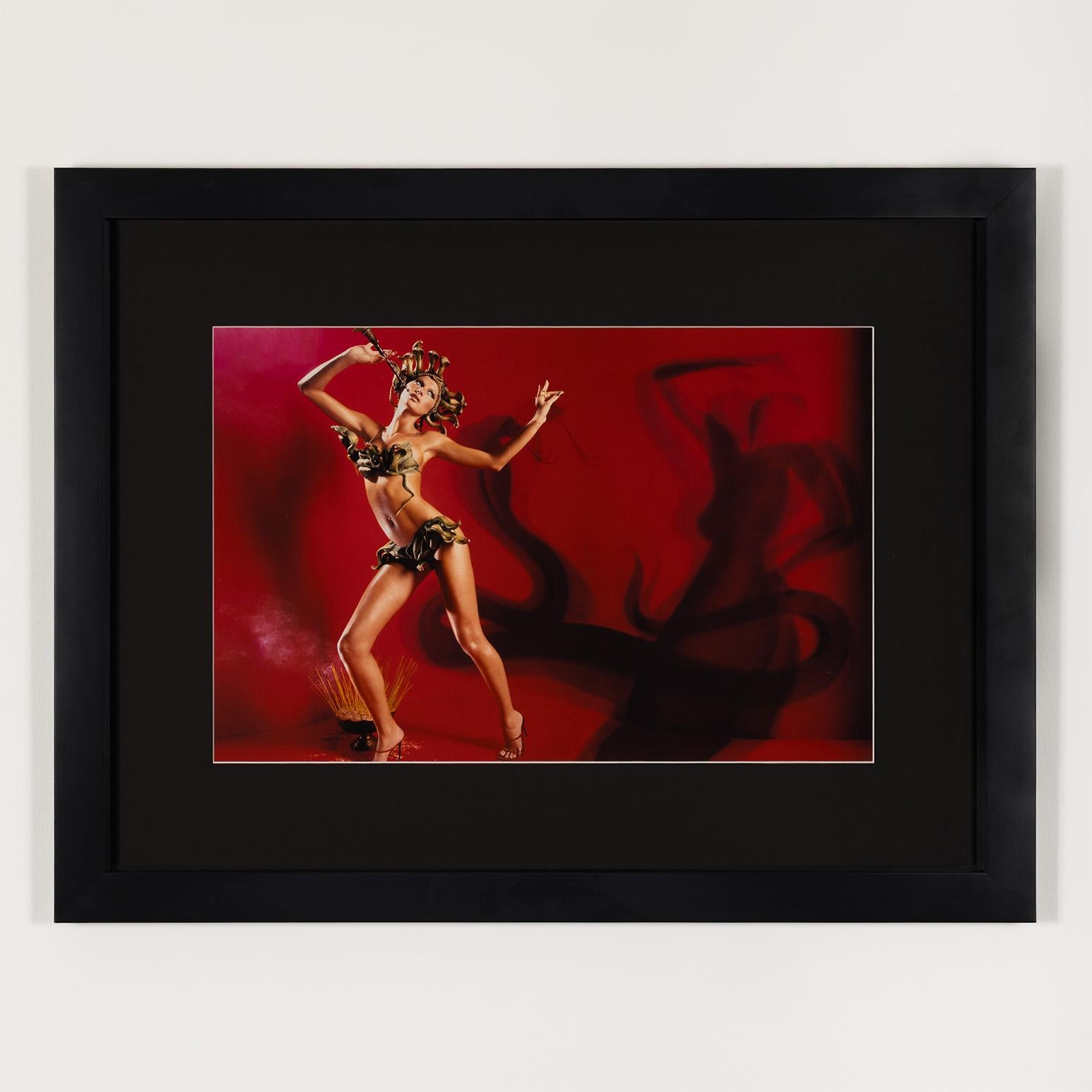 Figurative Photograph David LaChapelle - Gisele : Charmeuse de serpents