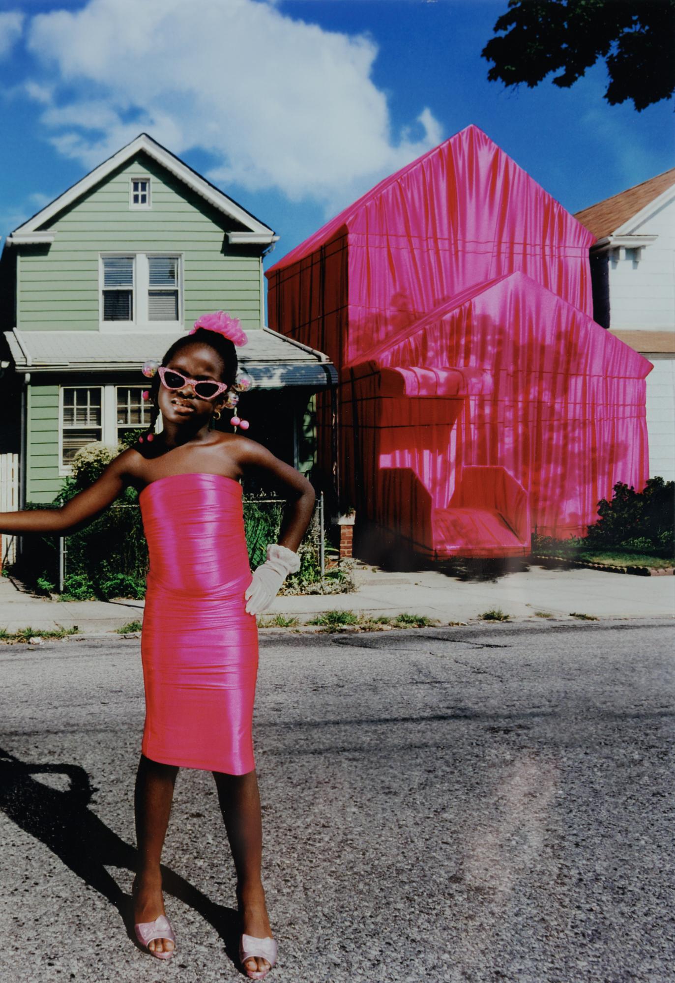 This is My House - Gray Color Photograph by David LaChapelle