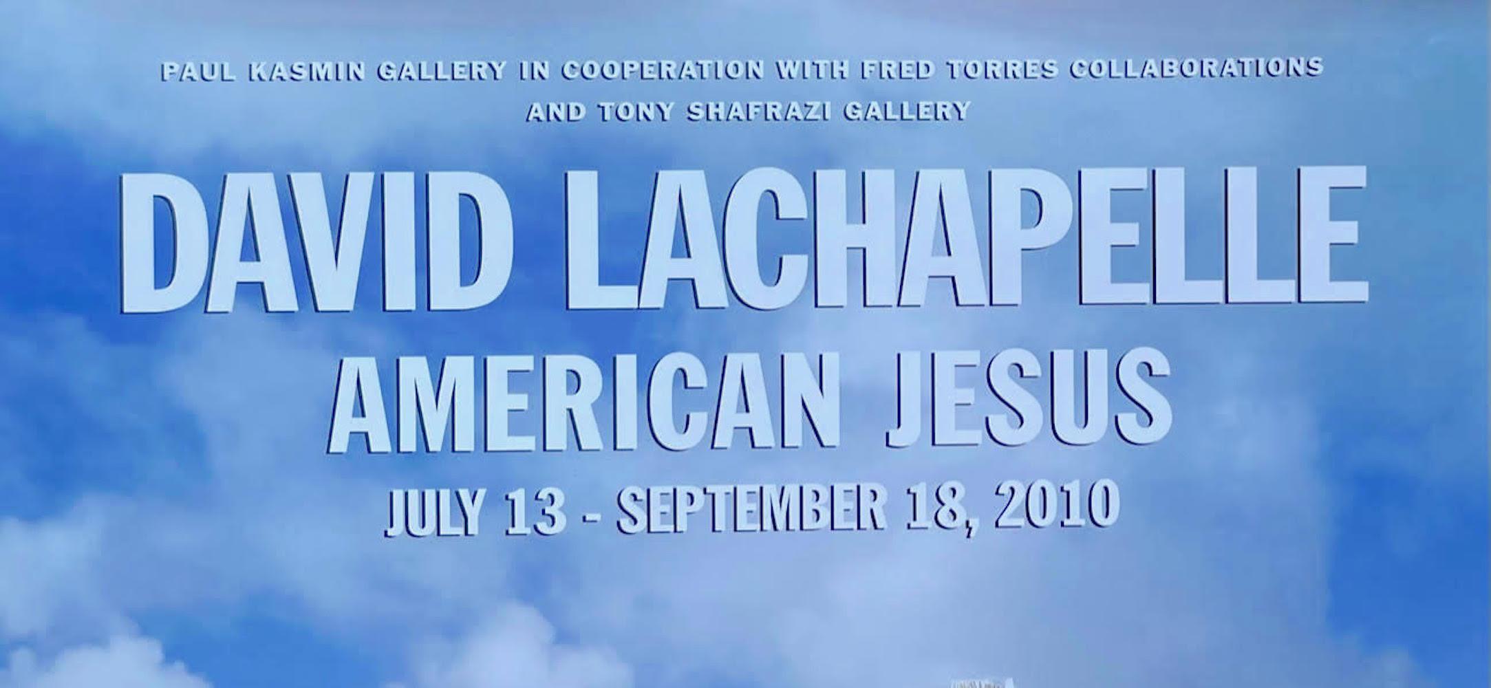 Affiche américaine de David LaChapelle représentant Jésus (signée à la main par David LaChapelle) en vente 6