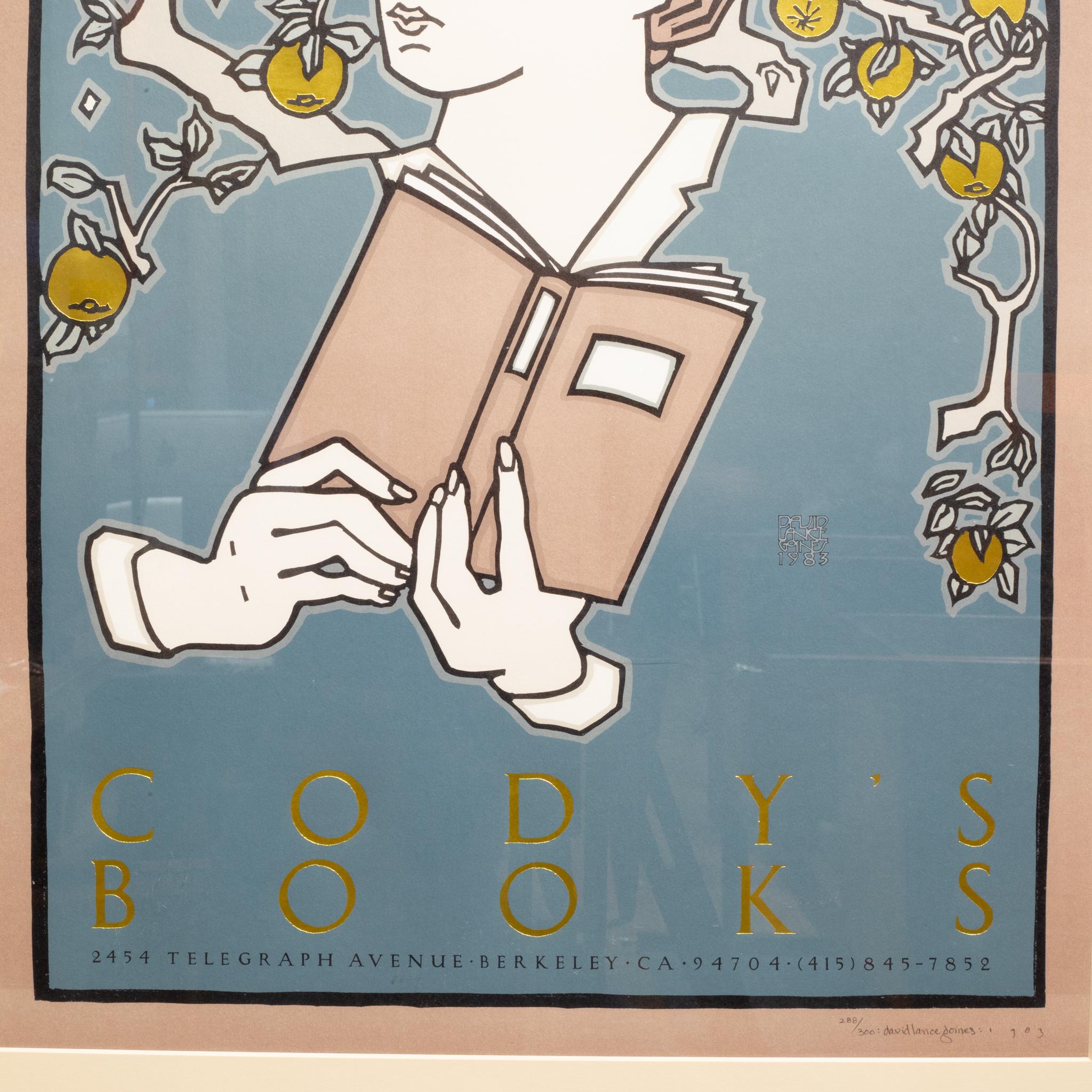 David Lance Goines, Codys Bücher, signierte und nummerierte limitierte Auflage, 1983 (amerikanisch) im Angebot