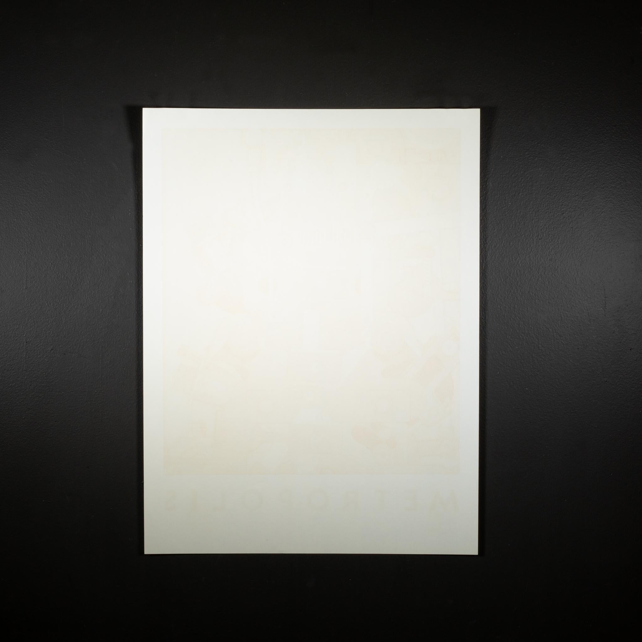 Américain David Lance Goines, Metropolis, Poster 1981 en vente