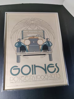 Poster von David Lance Goines, signiertes antikes Auto des Künstlers 1973