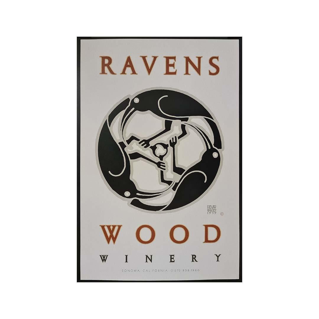 1979 original advertising poster by David Lance Goines - Ravens Wood Winery en vente 1