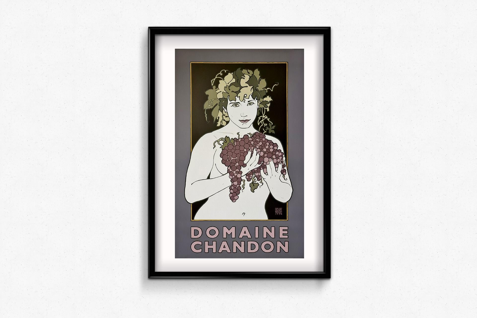 1996 original advertising poster by David Lance Goines - Domaine Chandon en vente 3