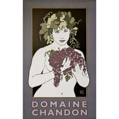 1996 original advertising poster by David Lance Goines - Domaine Chandon